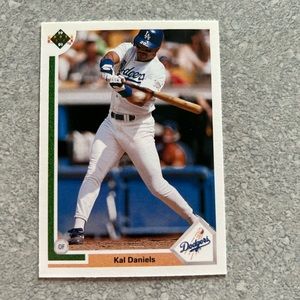 Kal Daniels upper deck 1991 baseball card